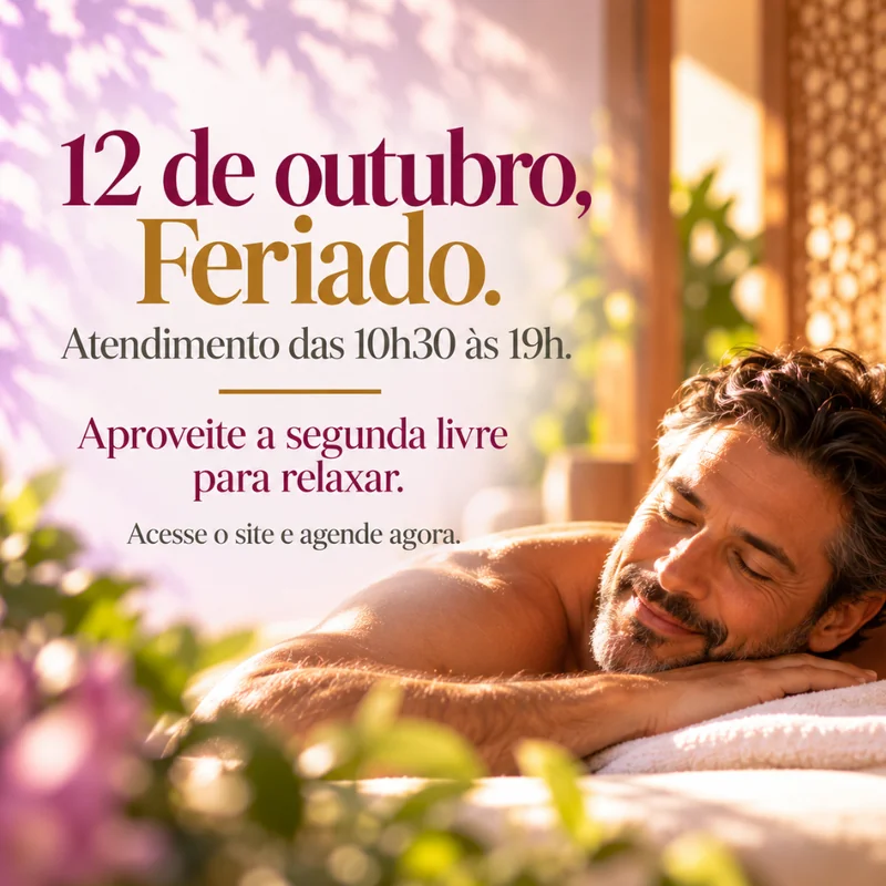 Feriado de 12 de Outubro: Abertos para Você Relaxar